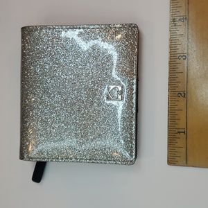 kate spade small wallet silver glitter